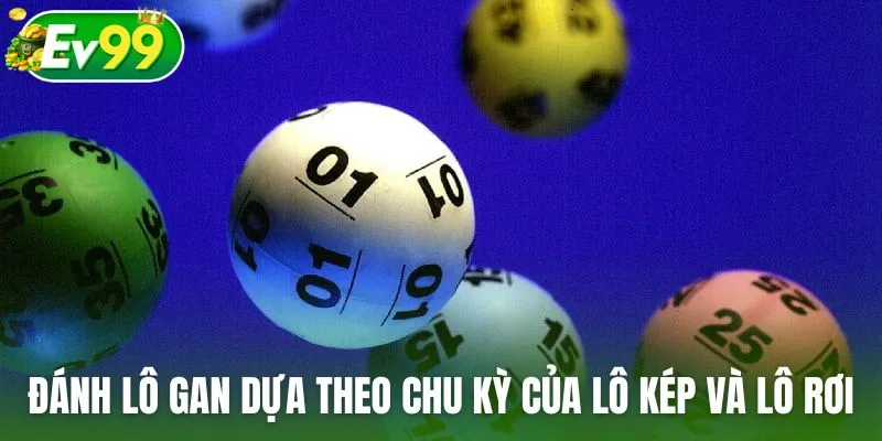 Đánh lô gan dựa theo chu kỳ của lô kép và lô rơi